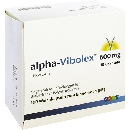 ALPHA VIBOLEX 600 mg HRK Weichkapseln* 100 St