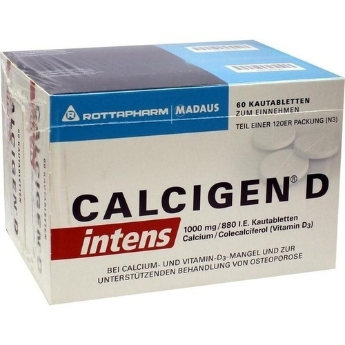 Calcigen D intens 1000 mg/880 I,E,Kautabletten