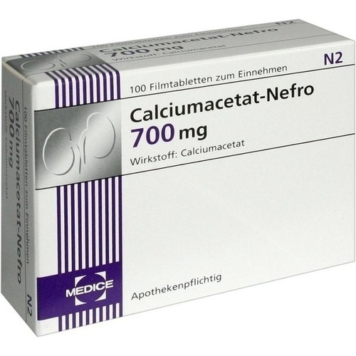CALCIUMACETAT NEFRO 700 mg Filmtabletten* 100 St