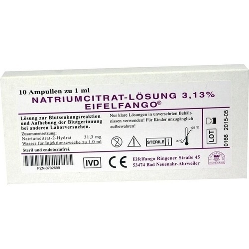 NATRIUM CITRICUM 3,13% Ampullen