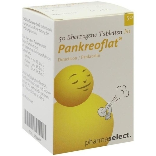 PANKREOFLAT überzogene Tabletten* 50 St