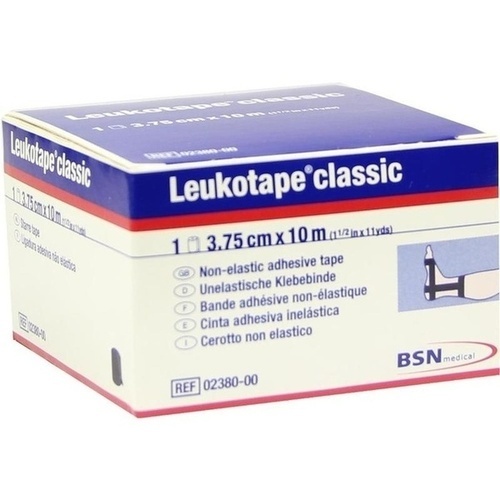 LEUKOTAPE Classic 3,75 cmx10 m schwarz 1 St
