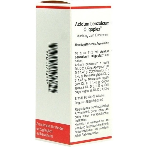 ACIDUM BENZOICUM OLIGOPLEX Liquidum* 50 ml
