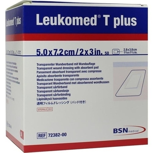 LEUKOMED transp.plus sterile Pflaster 5x7,2 cm