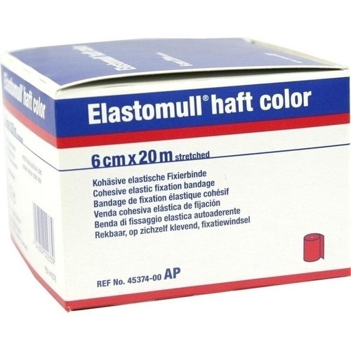 ELASTOMULL haft color 6 cmx20 m Fixierb. rot 1 St