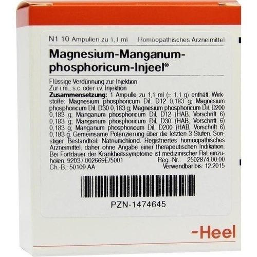 MAGNESIUM MANGANUM phosphoricum Injeel Ampullen* 10 St