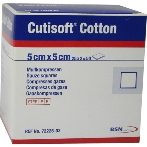 CUTISOFT Cotton Kompr.5x5 cm steril