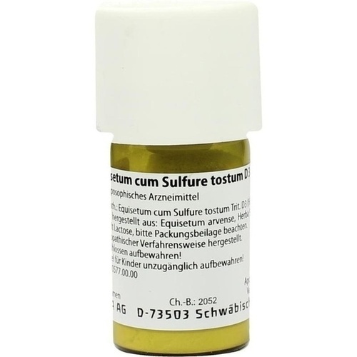 EQUISETUM CUM Sulfure tostum D 3 Trituration