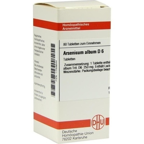 ARSENICUM ALBUM D 6 Tabletten* 80 St