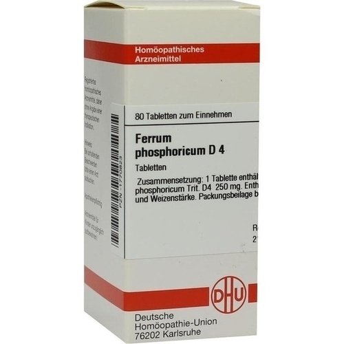 FERRUM PHOSPHORICUM D 4 Tabletten* 80 St