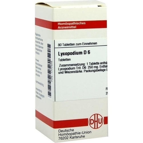 LYCOPODIUM D 6 Tabletten* 80 St