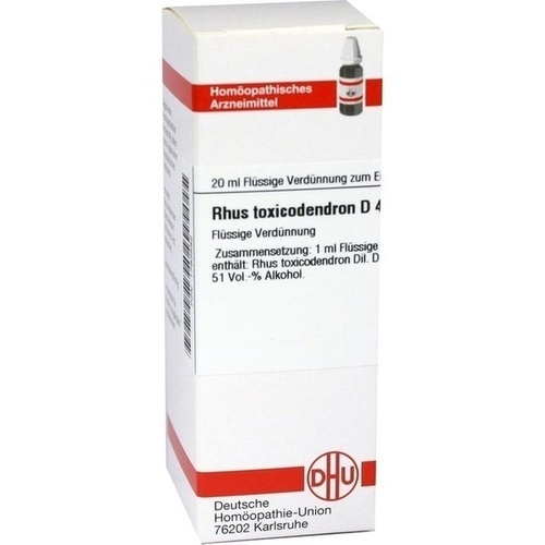RHUS TOXICODENDRON D 4 Dilution* 20 ml