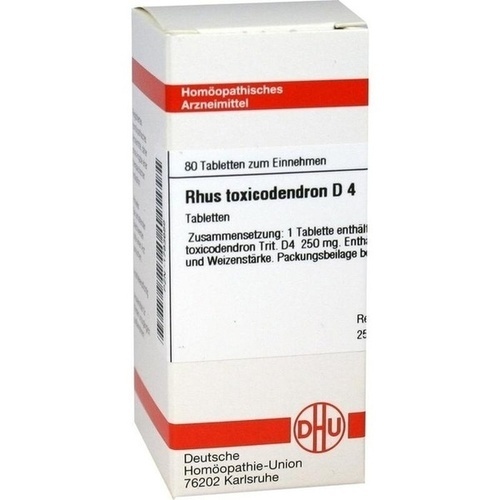 RHUS TOXICODENDRON D 4 Tabletten* 80 St