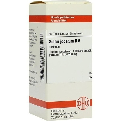 SULFUR JODATUM D 6 Tabletten* 80 St