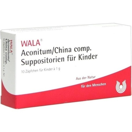 Aconitum/China comp. Suppos. für Kinder, 10x1g