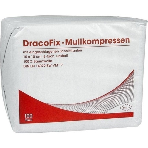 DRACOFIX OP-Kompressen 10x10 cm unsteril 8fach 100 St