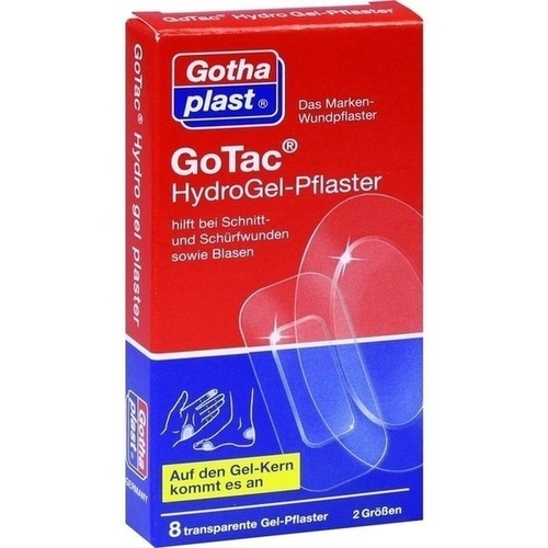 GOTAC HydroGel-Pflaster 2 Größen 8 St - Verbandstoffe - Praxisbedarf - Homoempatia - Versandapotheke