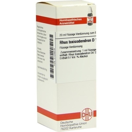 RHUS TOXICODENDRON D 12 Dilution* 20 ml