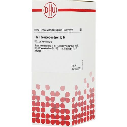 RHUS TOXICODENDRON D 6 Dilution 50 ml Rhus Toxicodendron