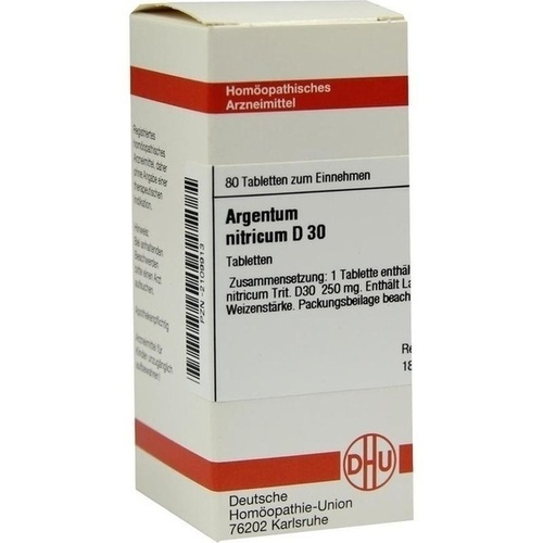 ARGENTUM NITRICUM D 30 Tabletten* 80 St