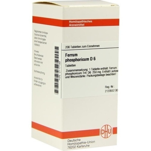 FERRUM PHOSPHORICUM D 6 Tabletten* 200 St