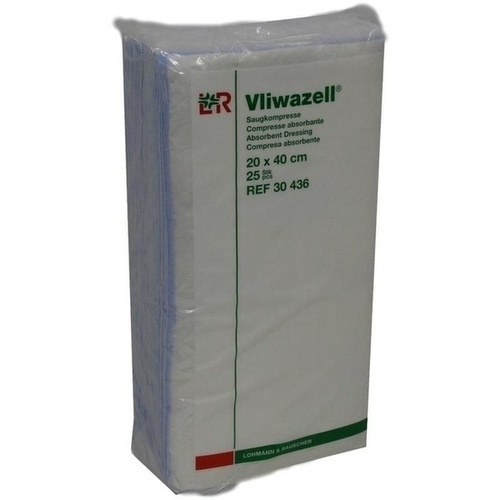 VLIWAZELL Saugkompressen unsteril 20x40 cm 25 St