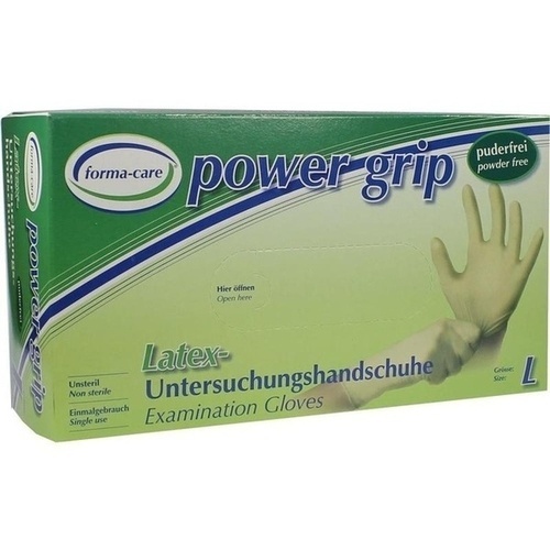 FORMA-care Latex power grip Handschuhe Gr. L 100 St