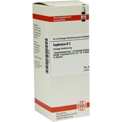 EUPHRASIA D 2 Dilution 50 ml Euphrasia Homöopathische Einzelmittel