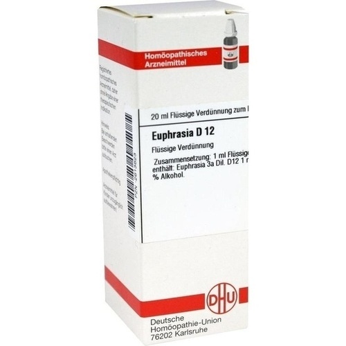EUPHRASIA D 12 Dilution 20 ml Euphrasia Homöopathische Einzelmittel