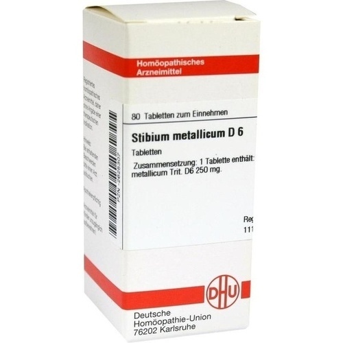 STIBIUM METALLICUM D 6 Tabletten* 80 St