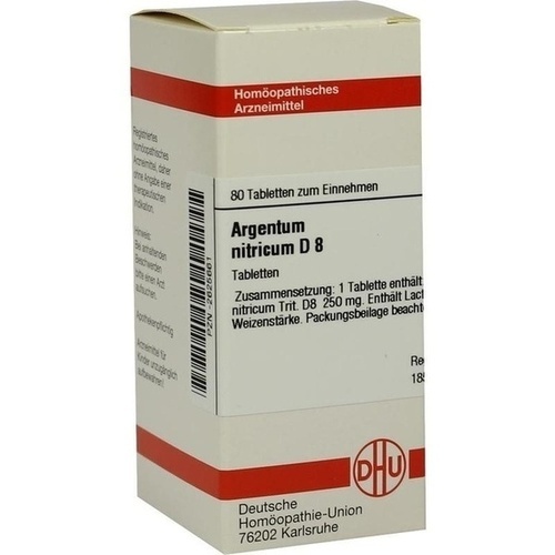 ARGENTUM NITRICUM D 8 Tabletten* 80 St