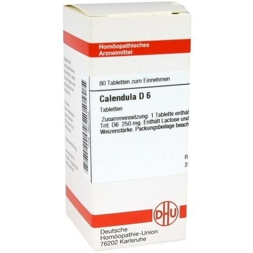 CALENDULA D 6 Tabletten 80 St Calendula Homöopathische Einzelmittel