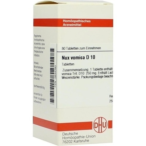 NUX VOMICA D 10 Tabletten* 80 St