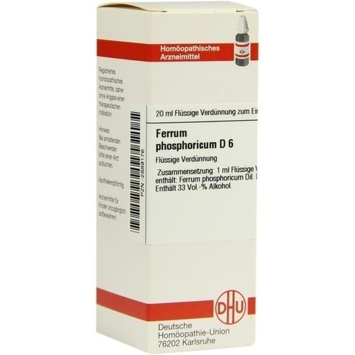 FERRUM PHOSPHORICUM D 6 Dilution* 20 ml