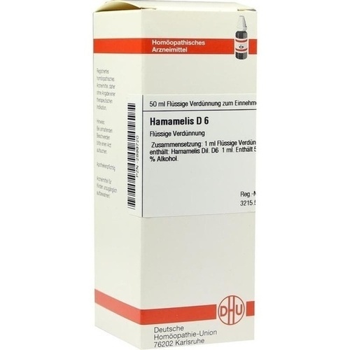 HAMAMELIS D 6 Dilution 50 ml PZN 02899720 besamex.de