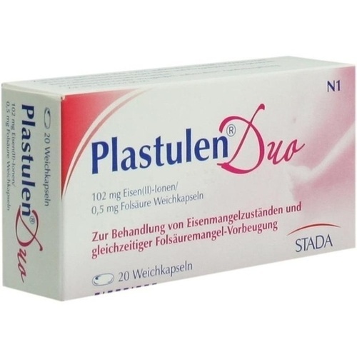 Plastulen Duo 102mg Eisen/0,5mg Folsäure Kapsel 02902899