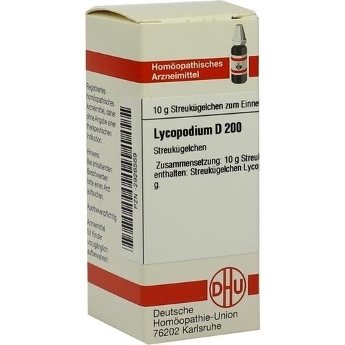 LYCOPODIUM D 200 Globuli 10 g Lycopodium Homöopathische