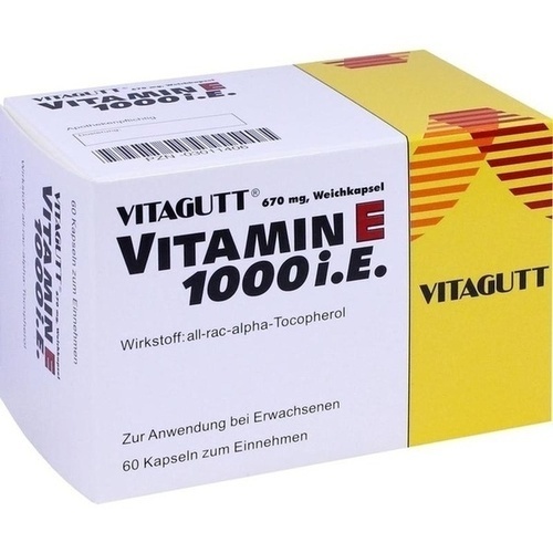 VITAGUTT Vitamin E 1000 Weichkapseln* 60 St