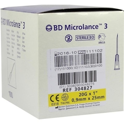 BD MICROLANCE Kanüle 20 G 1 0,9x25 mm