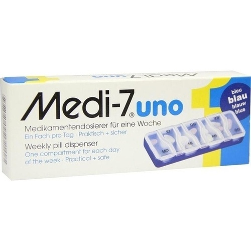 MEDI 7 uno Medikamentendosierer für 7 Tage blau 1 St