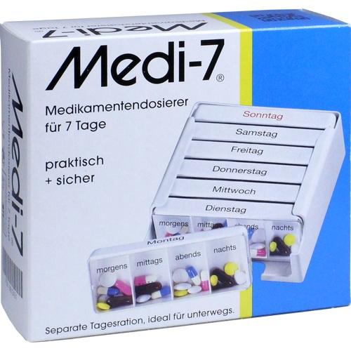 MEDI 7 Medikamentendos.f.7 Tage weiß 1 St - Medikamenteneinnahme