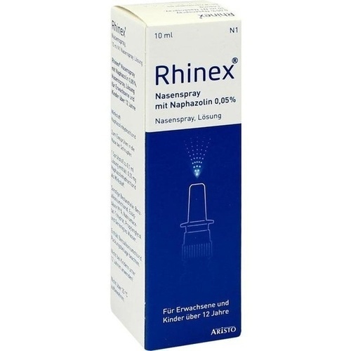 RHINEX Nasenspray + Naphazolin 0,05 10 ml Nasenspray Medikamente