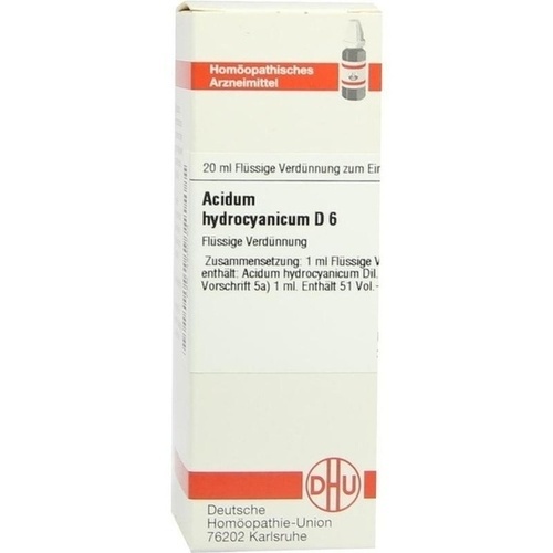 ACIDUM HYDROCYANICUM D 6 Dilution* 20 ml