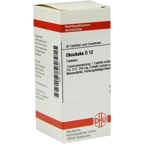 OKOUBAKA D 12 Tabletten 80 St Okoubaka Homöopathische Einzelmittel