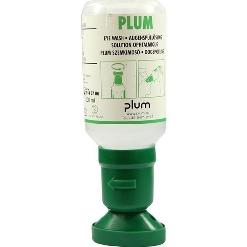 PLUM NaCl Augenspüllösung m. Augenschale 200 ml