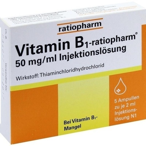 VITAMIN B1 ratiopharm 50mg/ml Inj.Lsg. Ampullen 11/23