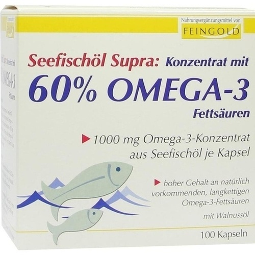 SEEFISCHÖL Supra m.60% Omega-3-Fetts. Weichkaps. 100 St  