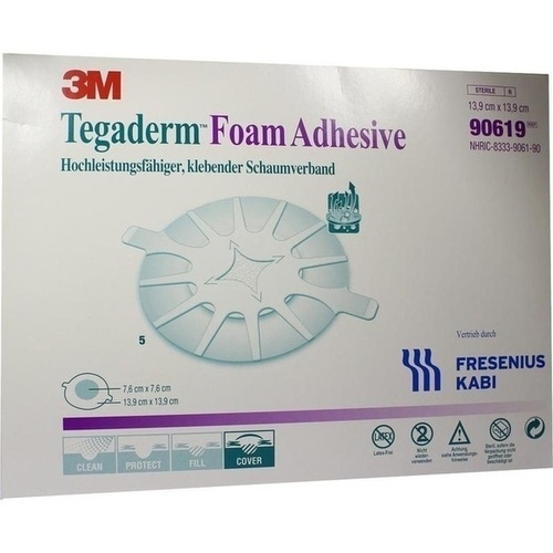 TEGADERM Foam Adhesive FK 13,9 cm rund 90619 5 St