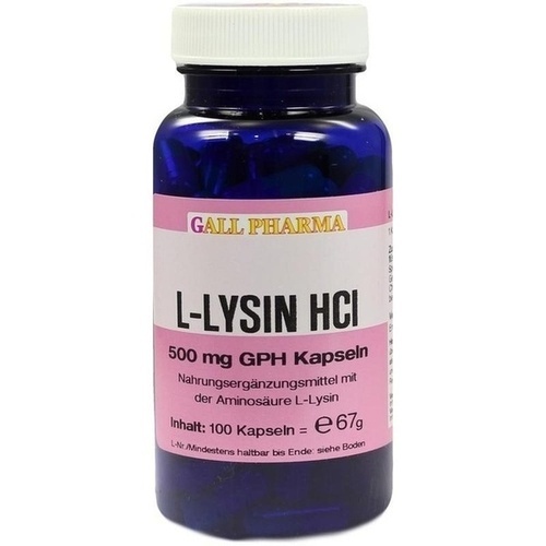 LYSIN HCL 500 mg GPH Kapseln 100 St  