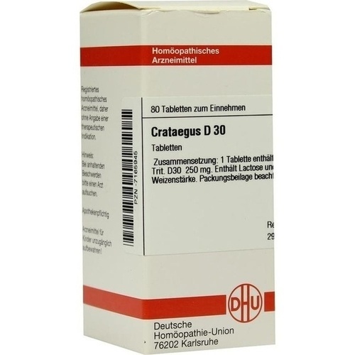 CRATAEGUS D 30 Tabletten* 80 St